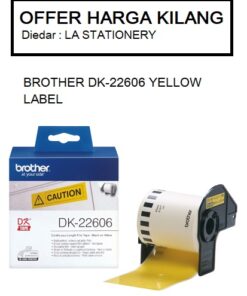BROTHER DK-22606 YELLOW FILM TAPE