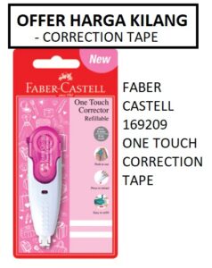 FABER CASTELL 169209 ONE TOUCH CORRECTION TAPE
