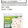 CBE 2592 ACRYLIC WATERPROOF ID CARD HOLDER