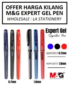 M&G EXPERT GEL PEN AGP13671 0.7MM / AGP13672 1.0MM