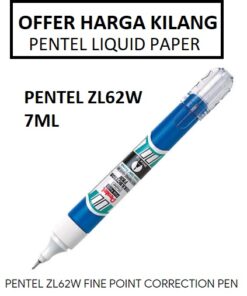 PENTEL CORRECTION PEN LIQUID PAPER ZL62W
