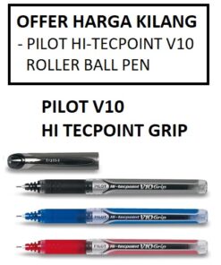PILOT HI-TECPOINT V10 GRIP ROLLER BALL PEN