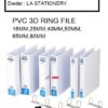 PVC 3D RING FILE WITH FULL TRANSPARENT COVER 16MM/20MM/25MM/40MM/50MM/65MM/80MM