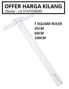 PLASTIC T SQUARE RULER 45CM/ 60CM/ 100CM