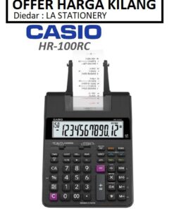 12 DIGITS PRINTING CALCULATOR CASIO HR-100RC