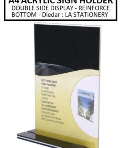 A4 ACRYLIC SIGN HOLDER | A4 DOUBLE SIDED DISPLAY STAND