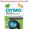 DYMO 12267 12MM CLEAR PLASTIC TAPE