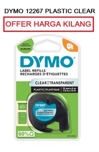 DYMO 12267 12MM CLEAR PLASTIC TAPE