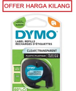 DYMO 12267 12MM CLEAR PLASTIC TAPE