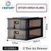 A4 2 TIER DOCUMENT DRAWER