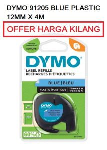 DYMO 91205 12MM PLASTIC BLUE TAPE