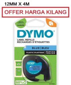 DYMO 91205 12MM PLASTIC BLUE TAPE