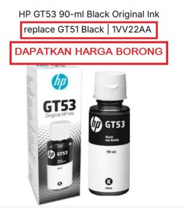 HP GT53 Black Original Ink