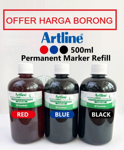 ARTLINE PERMANENT MARKING INK REFILL 500ML