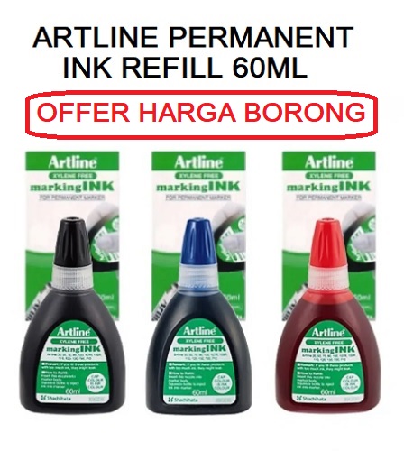 ARTLINE PERMANENT MARKER INK 60ML