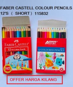 FABER CASTELL 12 TRI COLOUR PENCILS