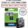 DYMO D1 TAPE 9MM X 7M BLACK ON WHITE
