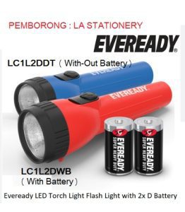 EVEREADY LED TORCH LIGHT WITH 2D BATTERY