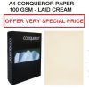 A4 CONQUEROR PAPER LAID CREAM