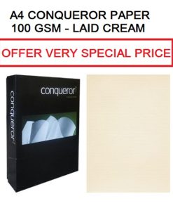 A4 CONQUEROR PAPER LAID CREAM