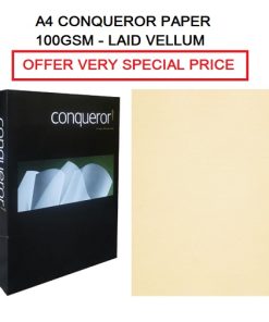 A4 CONQUEROR PAPER LAID VELLUM