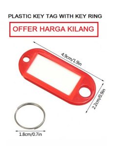 PLASTIC KEY CHAIN WITH KEY RING