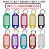 PLASTIC KEY CHAIN WITH KEY RING