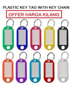 PLASTIC KEY CHAIN WITH KEY RING