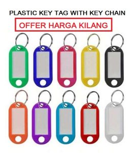 PLASTIC KEY CHAIN WITH KEY RING