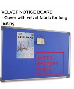VELVET NOTICE BOARD 90CM X 120CM (3′ x 4′)