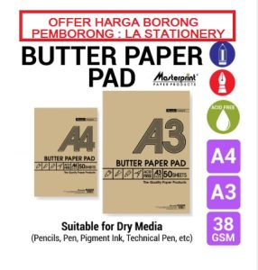 A3 BUTTER PAPER ( 50 PCS/PAD )