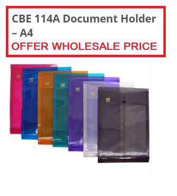 CBE 114A DOCUMENT HOLDER WITH BUTTON ( A4 SIZE )