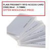 PLAIN PROXIMITY RFID ACCESS CARD WHITE THICK CR80 30mil ( 0.76mm )