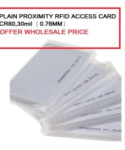 PLAIN PROXIMITY RFID ACCESS CARD WHITE THICK CR80 30mil ( 0.76mm )