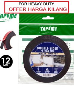 HEAVY DUTY DOUBLE SIDED FOAM TAPE BLACK